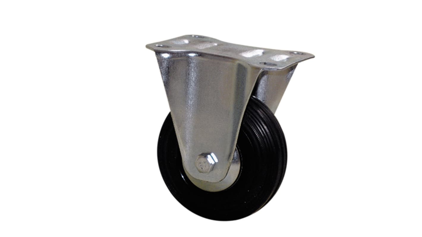 Guitel Hervieu Fixed Castor Wheel, 80kg Capacity, 80mm Wheel