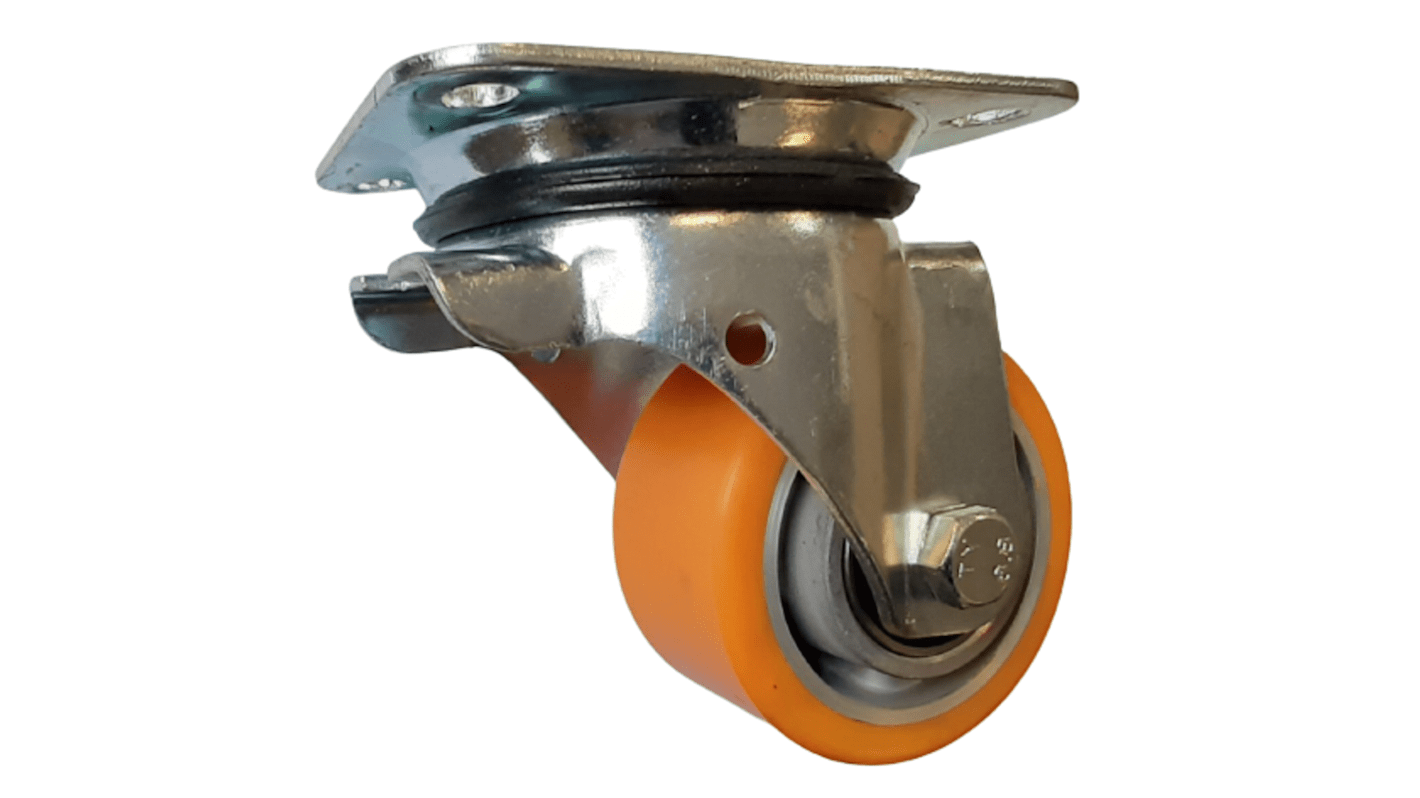 Guitel Swivel Castor, 100x50mm PU, Ball