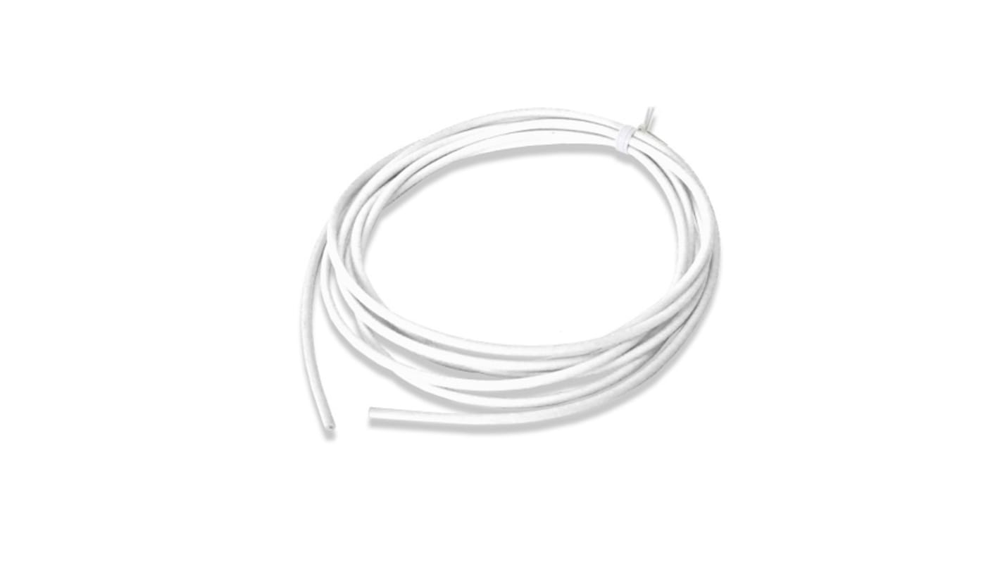 Mueller Electric Coolflex45 Series White 5.26 mm² Hook Up Wire, 10 AWG, 1064, 7.62m, Silicone Insulation