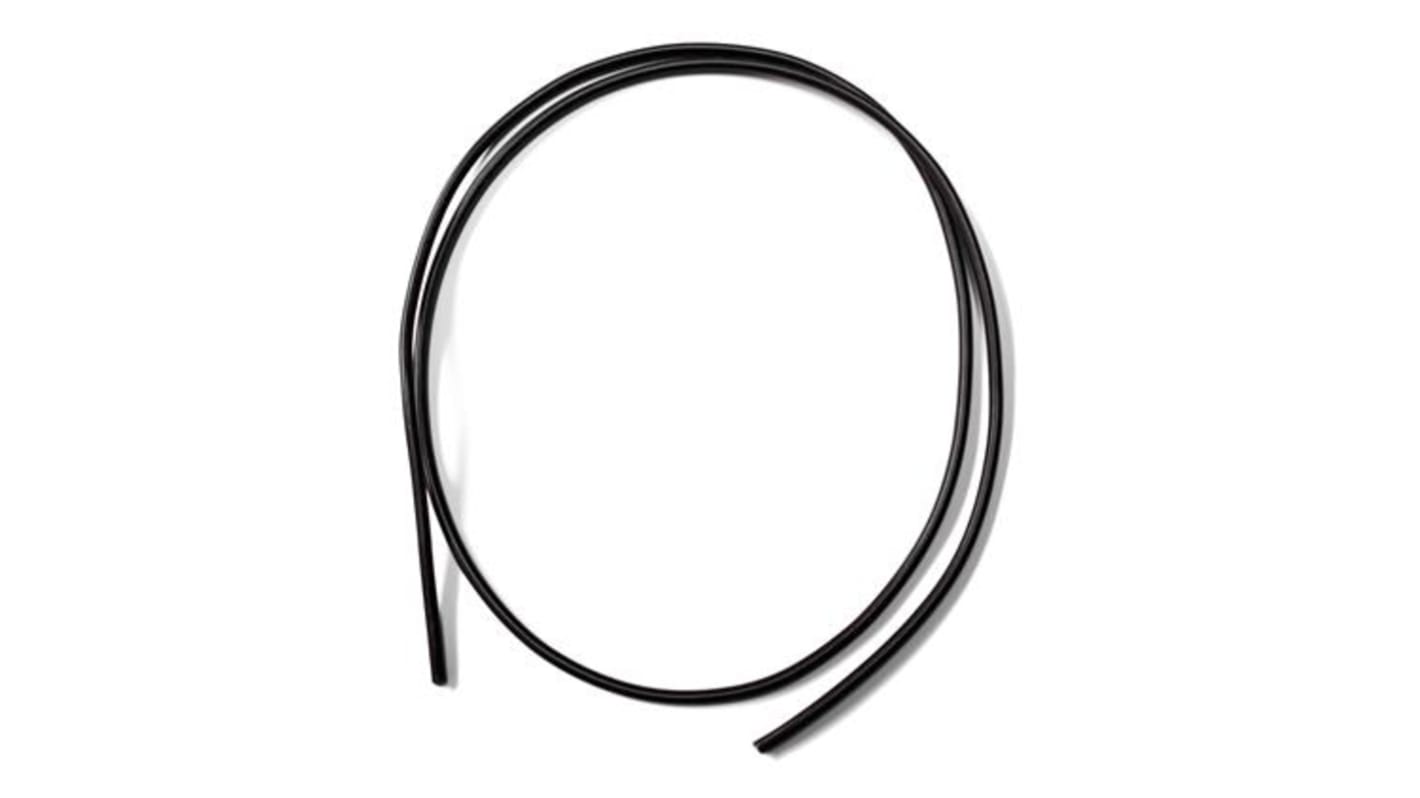 Mueller Electric Black 2.08 mm² Hook Up Wire, 14 AWG, 420/0.08 mm, 7.62m, Silicone Insulation