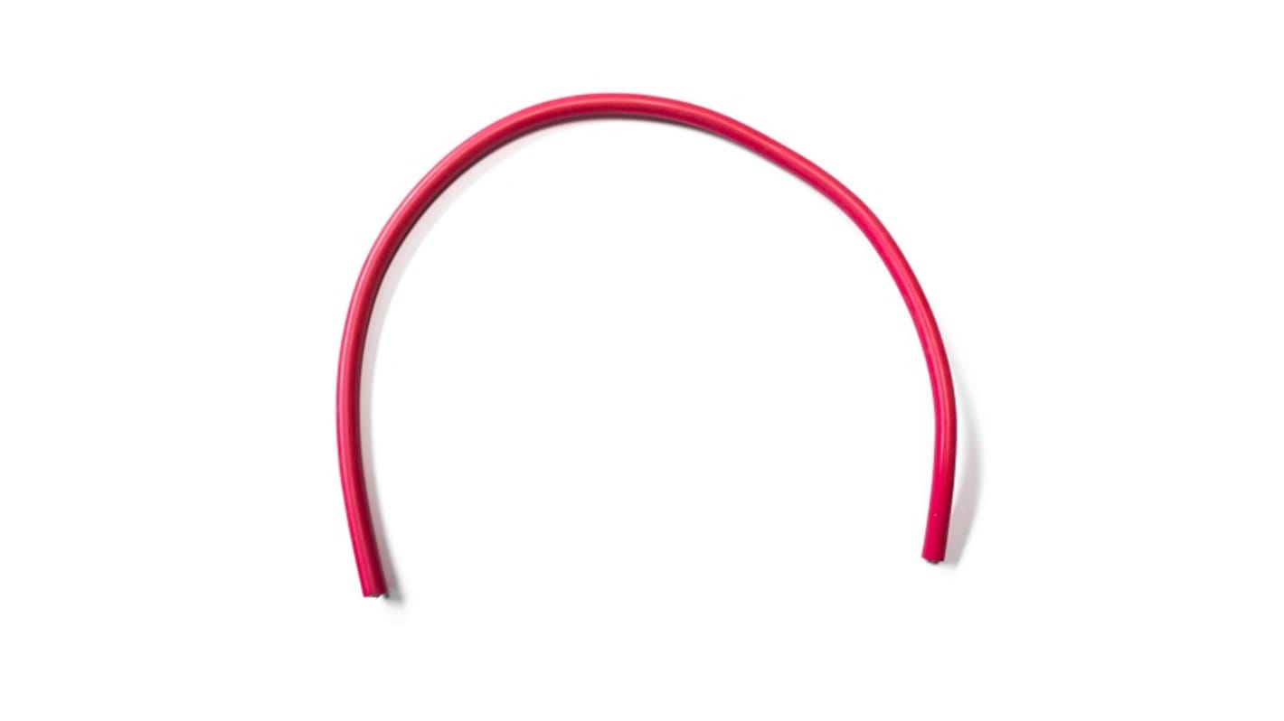 Mueller Electric Coolflex50 Series Red 8.37 mm² Hook Up Wire, 8 AWG, 1650/0.08 mm, 3.05m, Silicone Insulation