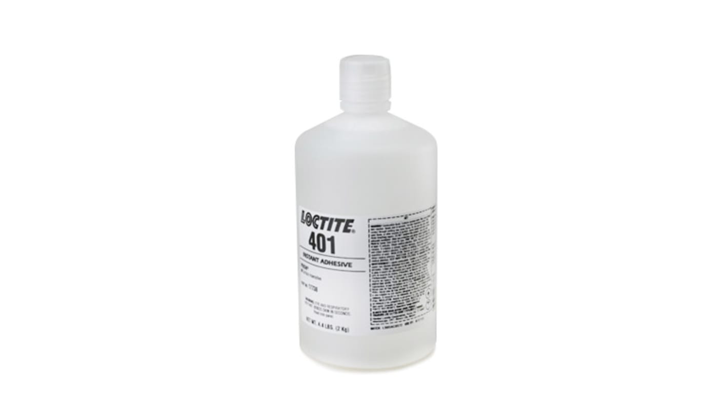 Adhésif instantané Loctite Liquide Transparent, Bouteille, 2 kg, Loctite 401