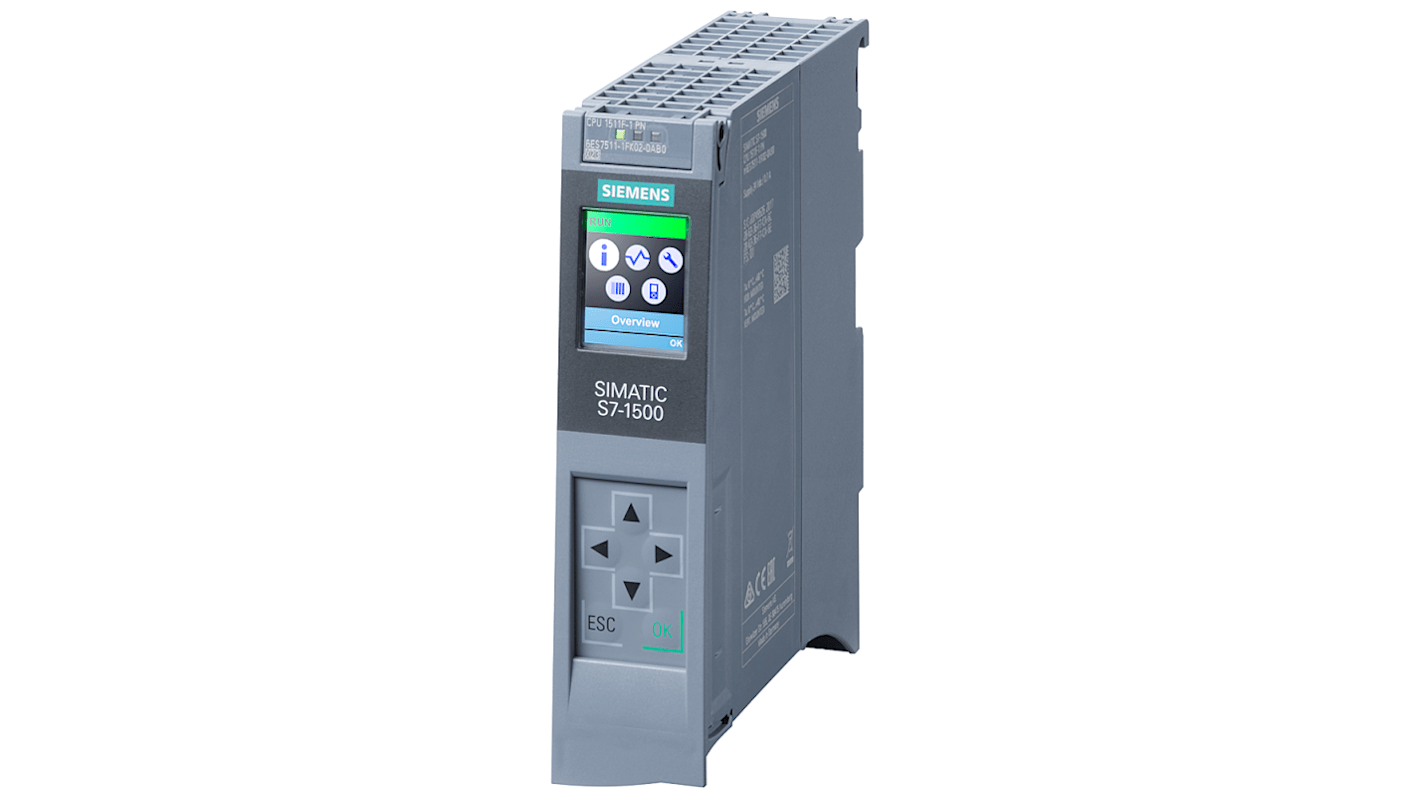 Siemens SIPLUS S7-1500 Series PLC CPU for Use with SIPLUS S7-1500, CPU Output, 20-Input