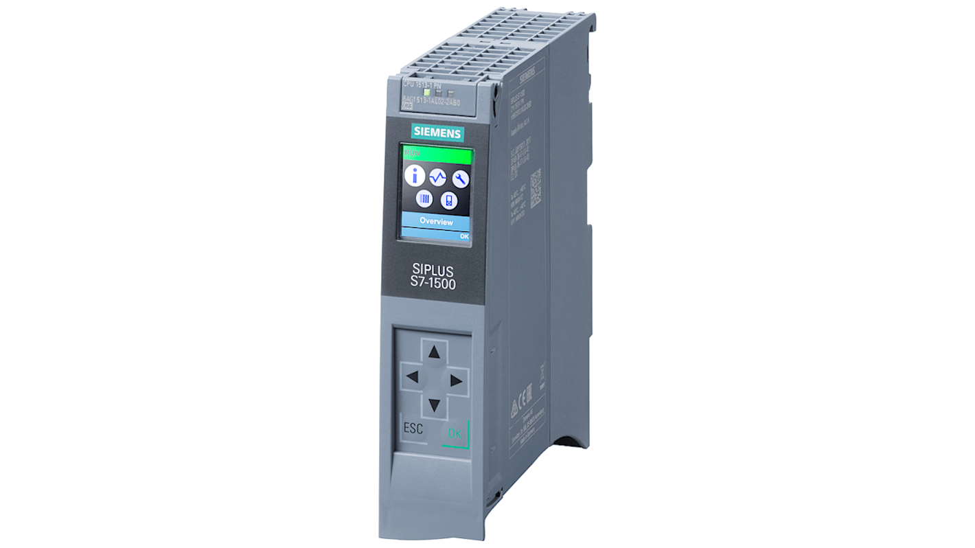 Siemens SIPLUS S7-1500 Series PLC CPU for Use with SIPLUS S7-1500, CPU Output, 20-Input