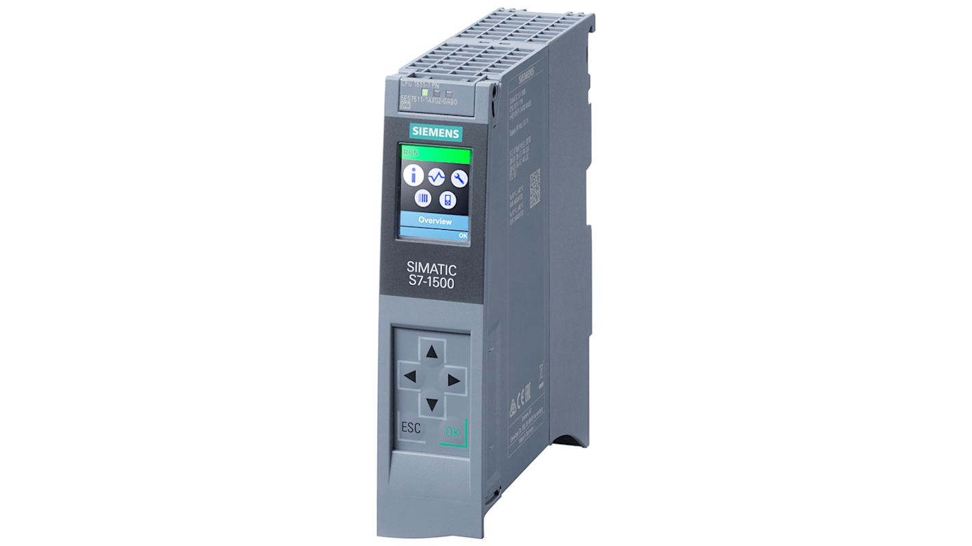 Siemens SIPLUS S7-1500 Series PLC CPU for Use with SIPLUS S7-1500, CPU Output, 20-Input