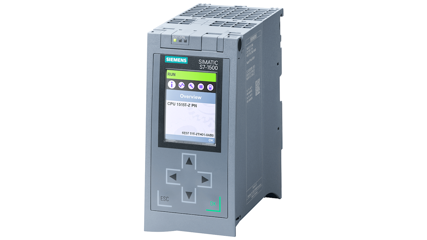 Controlador lógico Siemens SIMATIC S7-1500T, 20 entradas, 20 salidas tipo CPU, comunicación Ethernet, Profinet