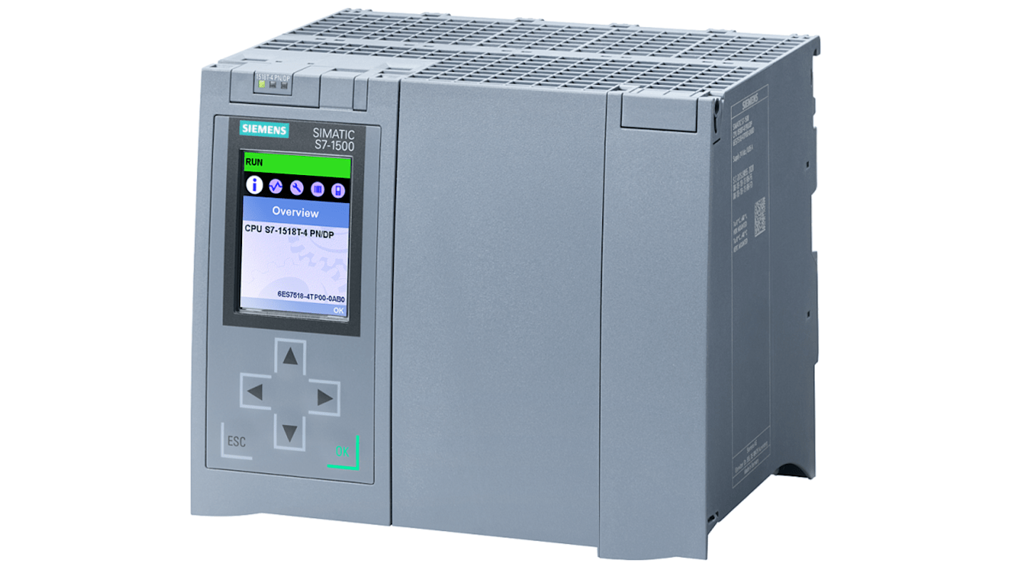 Controlador lógico Siemens SIMATIC S7-1500T, 20 entradas, 20 salidas tipo CPU, comunicación Profibus, Profinet