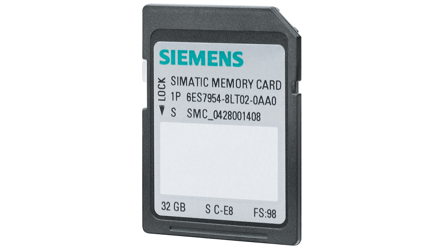 Siemens 6ES7954 Series Memory Card for Use with S7-1x00 CPU