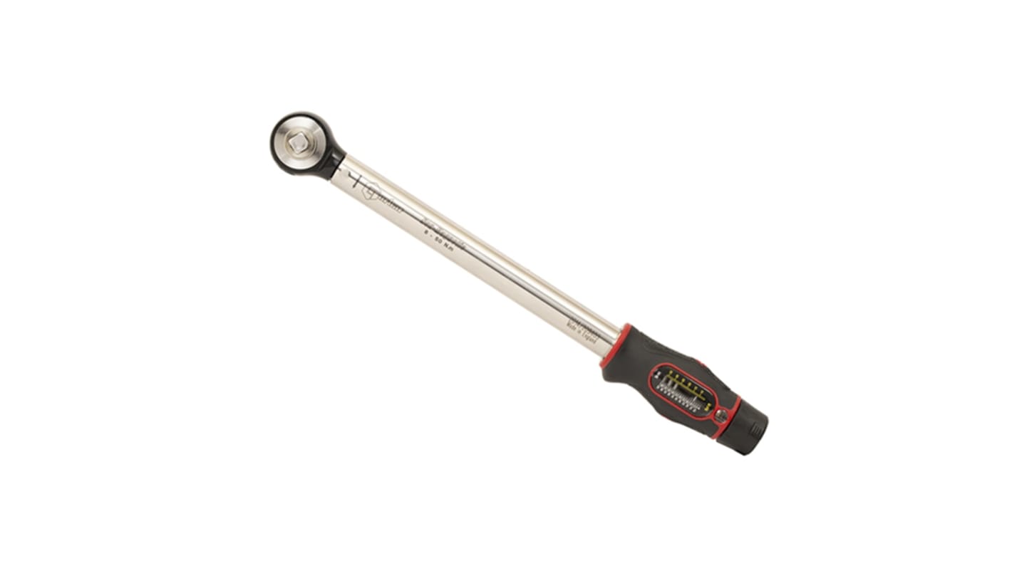 Norbar Torque Tools Click Torque Wrench, 10 → 50Nm, 1/2 in Drive, Square Drive - RS Calibrated