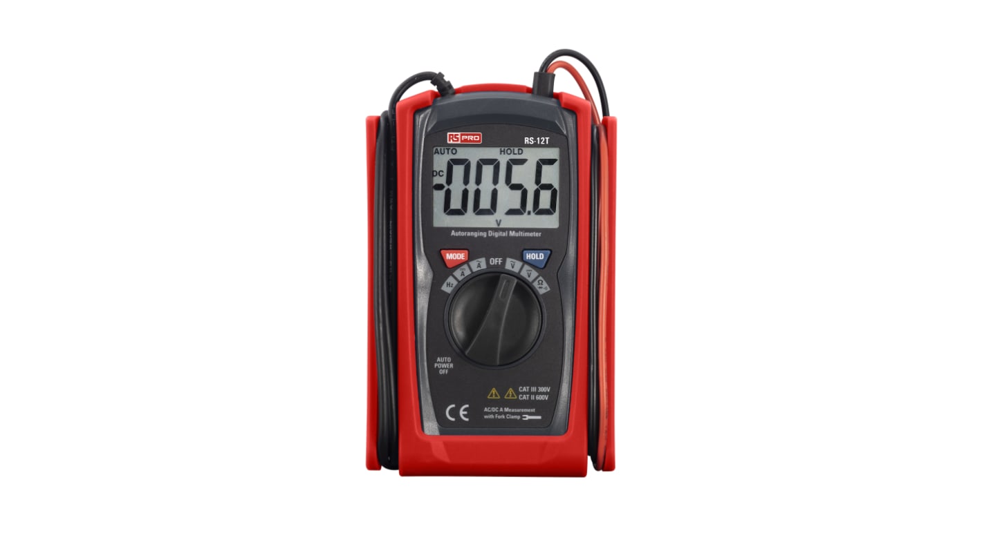 RS PRO Handheld Digital Multimeter, True RMS, 100A ac Max, 100A dc Max, 600V ac Max - RS Calibrated