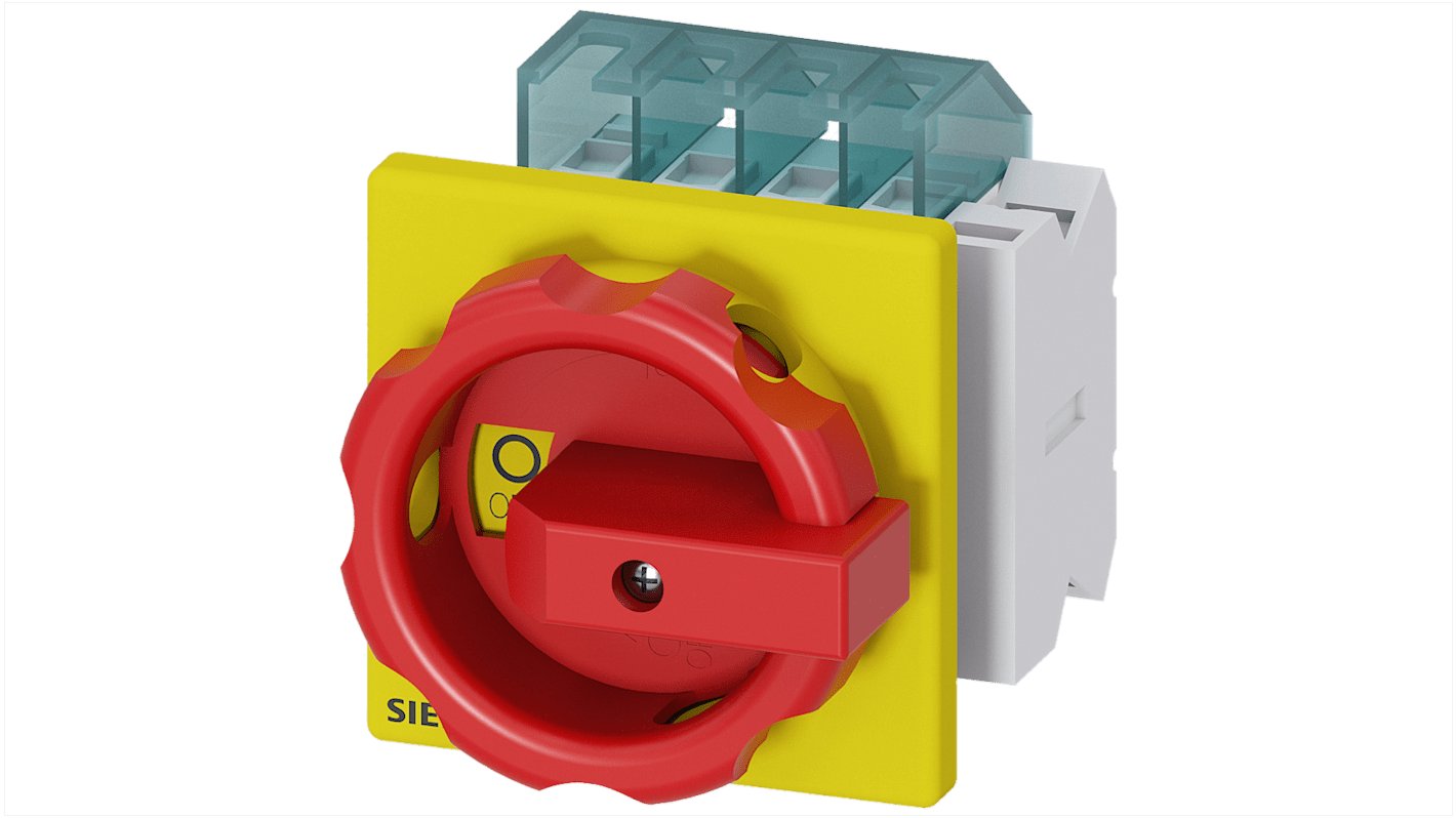 Siemens 3LD Trennschalter 3-polig, 16A, 16A, 1 Öffner / 1 Schließer, SENTRON Geschlossen, RK5 Sicherungsgröße