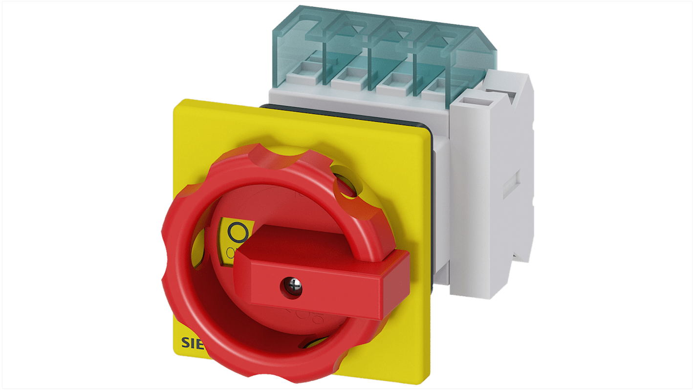 Siemens 3LD Trennschalter 3-polig, 16A, 16A, 1 Öffner / 1 Schließer, SENTRON Geschlossen, RK5 Sicherungsgröße