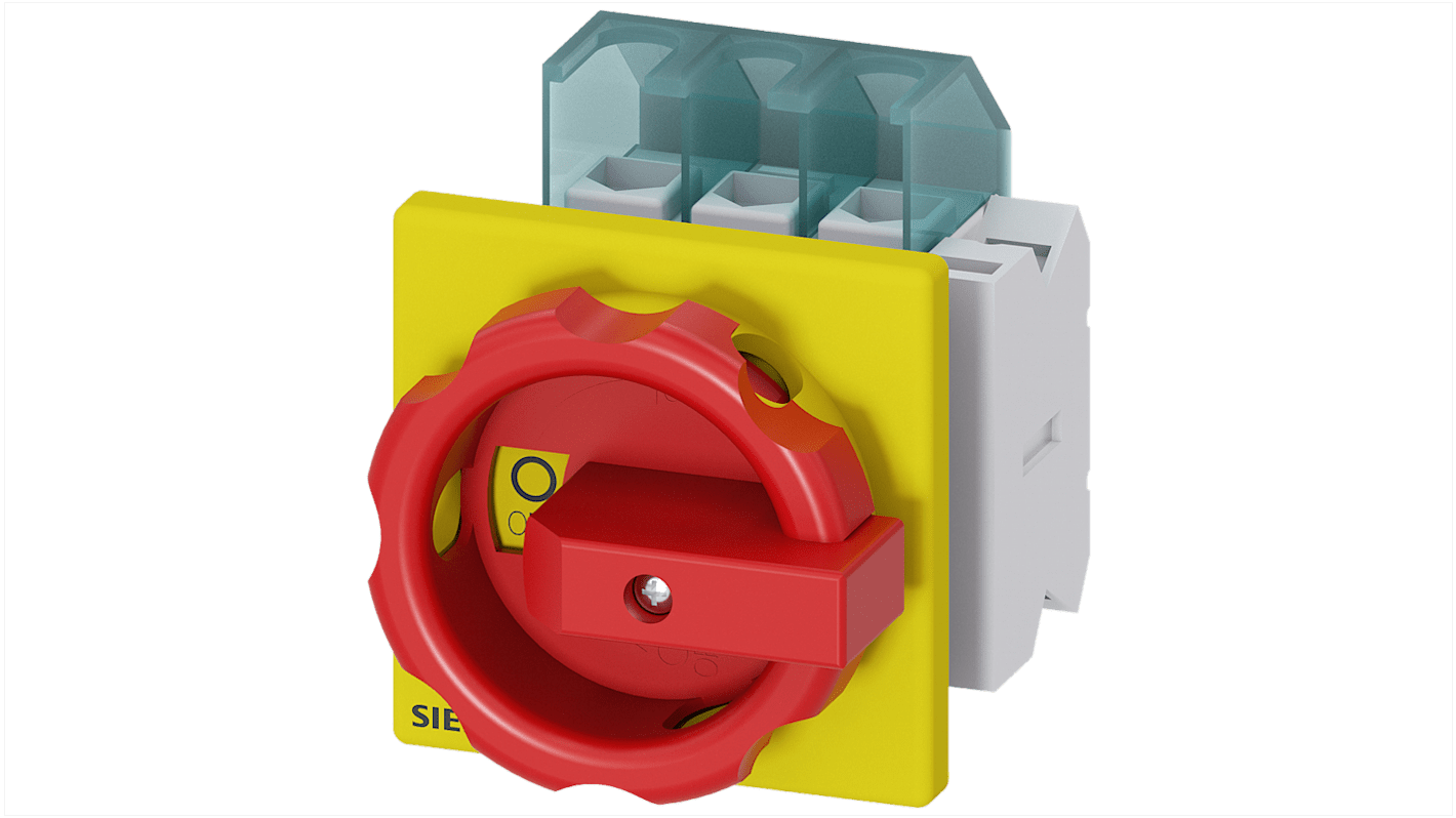 Siemens 3LD Trennschalter 3-polig, 25A, 25A, 1 Öffner / 1 Schließer, SENTRON Geschlossen, RK5 Sicherungsgröße