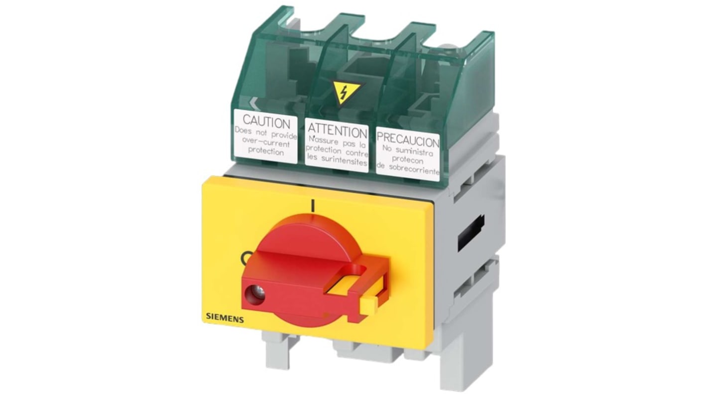 Interrupteur-sectionneur 32A Châssis fermé 3, taille de fusible Classe CC, Classe J SENTRON 3LD5