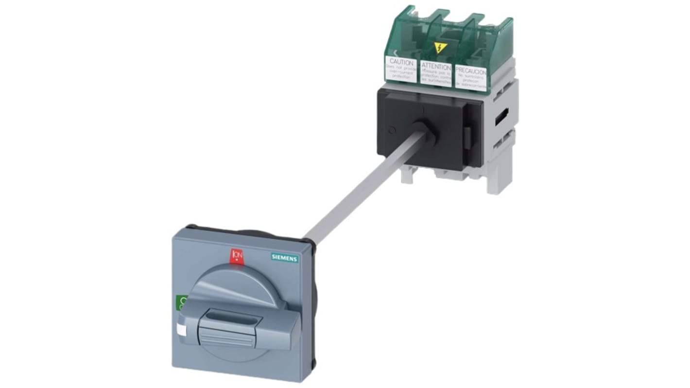 Sezionatore con interruttore Siemens 3LD5010-0TK11, corrente max 32A Integrato, 3, fusibile , fusibile Classe CC,