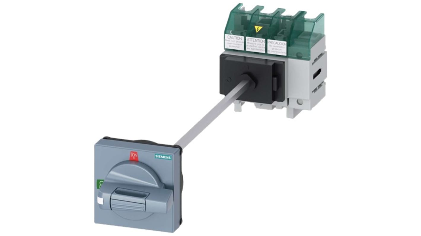 Sezionatore con interruttore Siemens 3LD5010-0TL11, corrente max 32A Integrato, 4, fusibile , fusibile Classe CC,