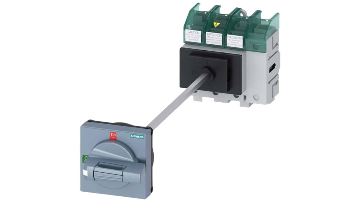 Sezionatore con interruttore Siemens 3LD5210-0TL11, corrente max 63A Integrato, 4, fusibile Classe J SENTRON 3LD5