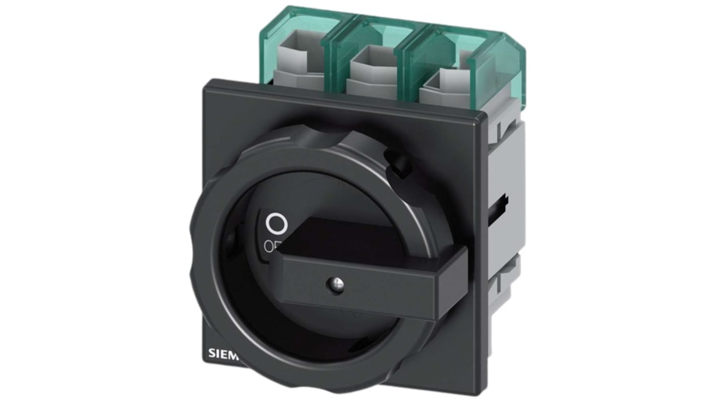 Desconector por conmutación Siemens Bastidor cerrado, 63A, 3, Fusible Clase J 63A SENTRON 3LD5