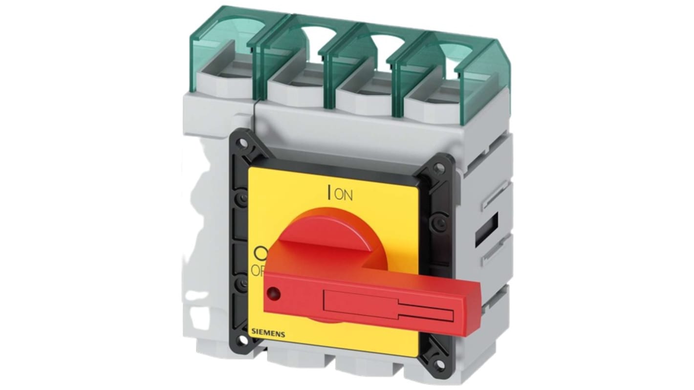 Siemens 3LD5 Trennschalter 4-polig, 100A, 100A, SENTRON Geschlossen, Klasse J Sicherungsgröße