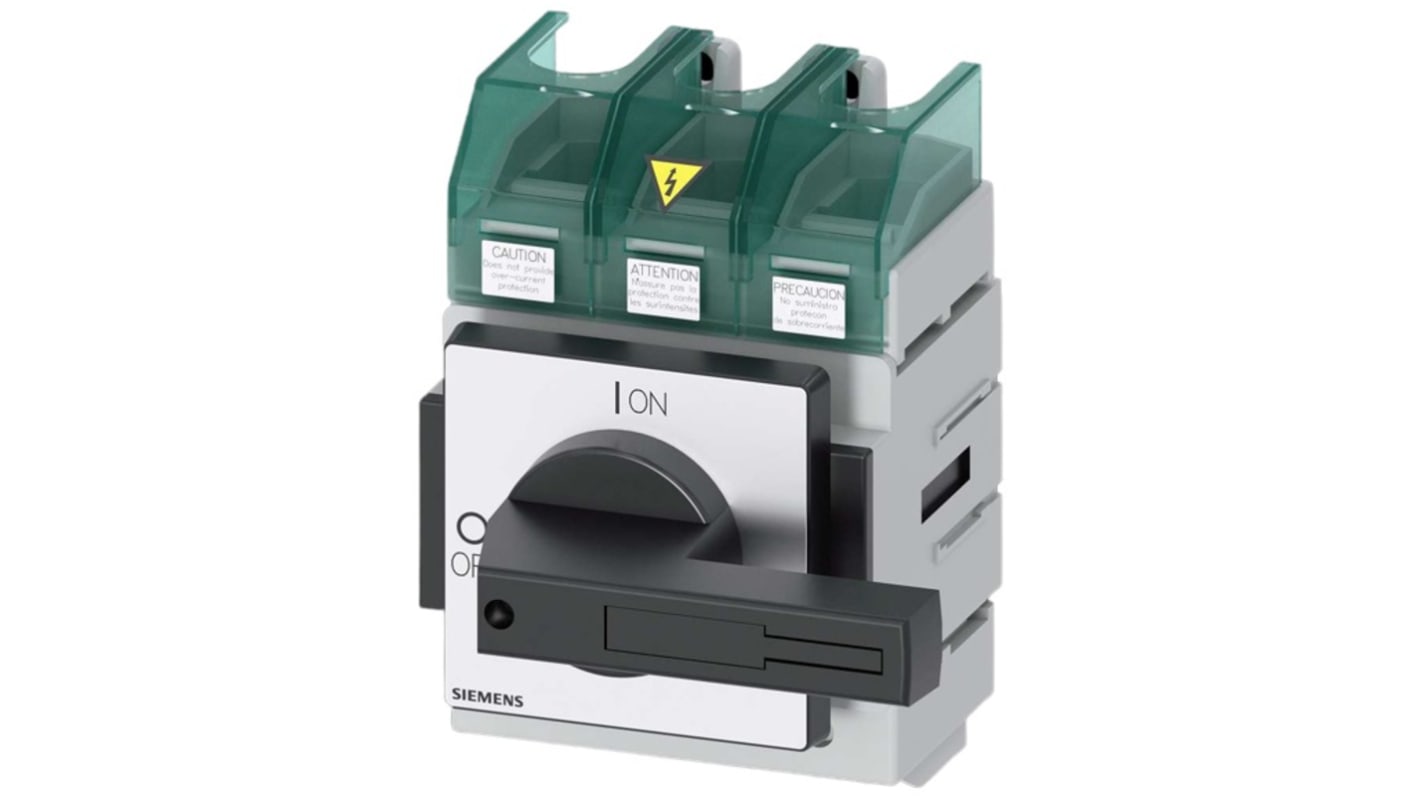 Sezionatore con interruttore Siemens 3LD5600-0TK11, corrente max 125A Integrato, 3, fusibile Classe J SENTRON 3LD5