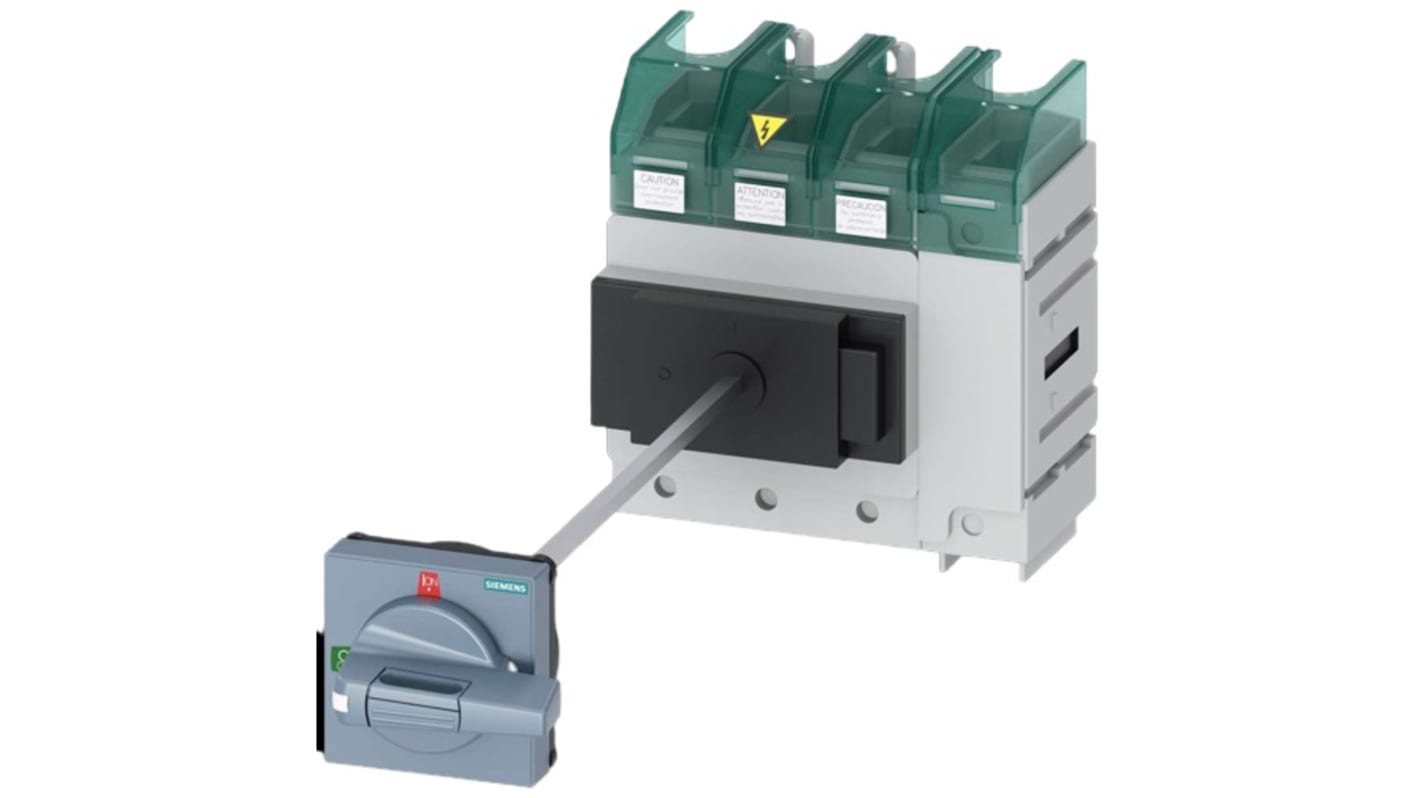 Desconector por conmutación Siemens Bastidor cerrado, 125A, 4, Fusible Clase J 125A SENTRON 3LD5