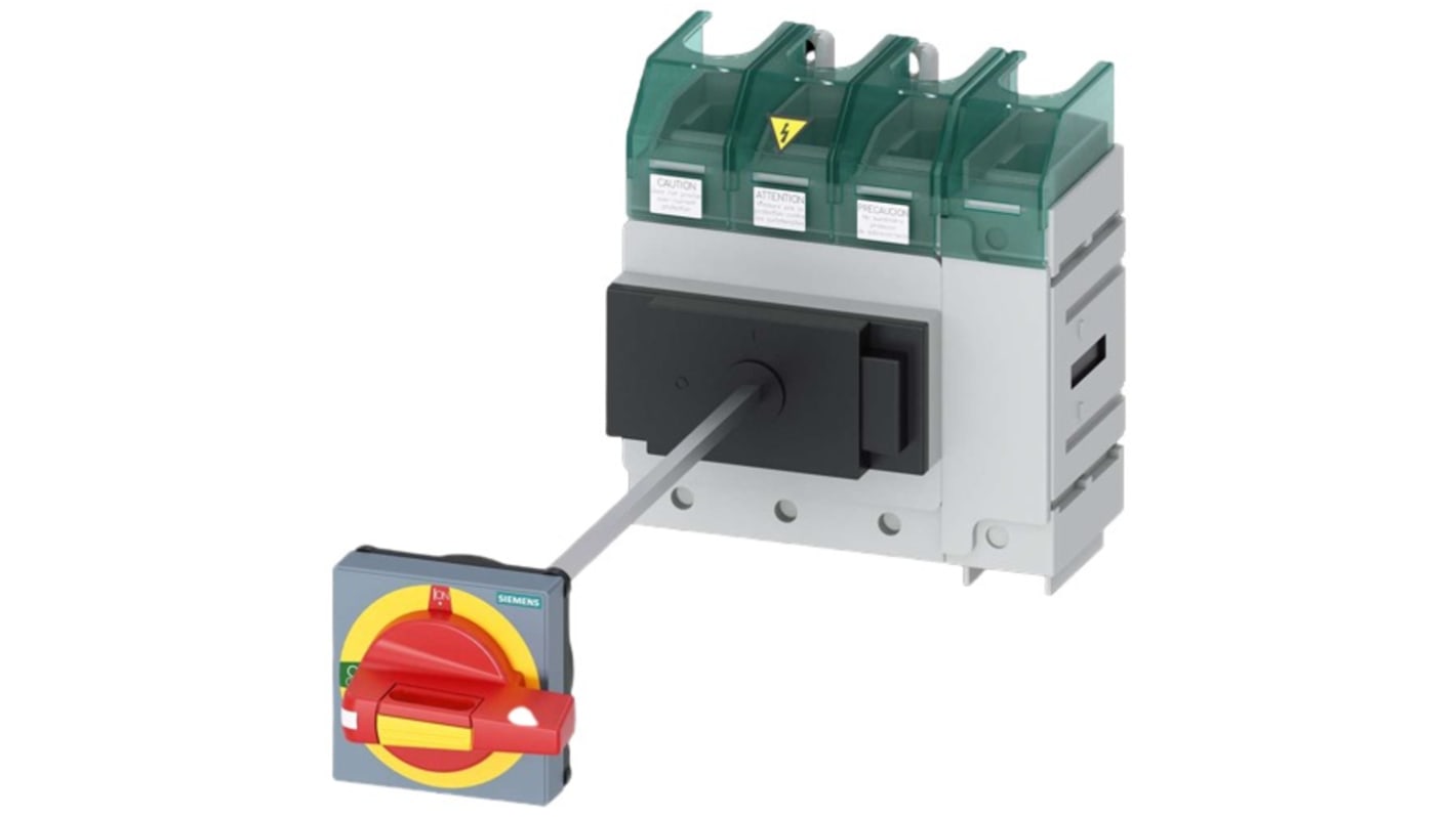 Desconector por conmutación Siemens Bastidor cerrado, 125A, 4, Fusible Clase J 125A SENTRON 3LD5