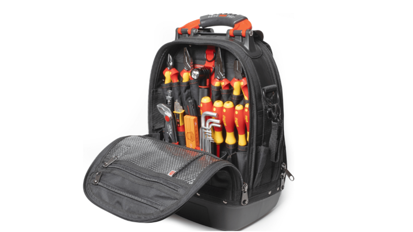 45153 Wiha 26 Piece Electrician's Tool Kit Tool Kit with Bag, VDE