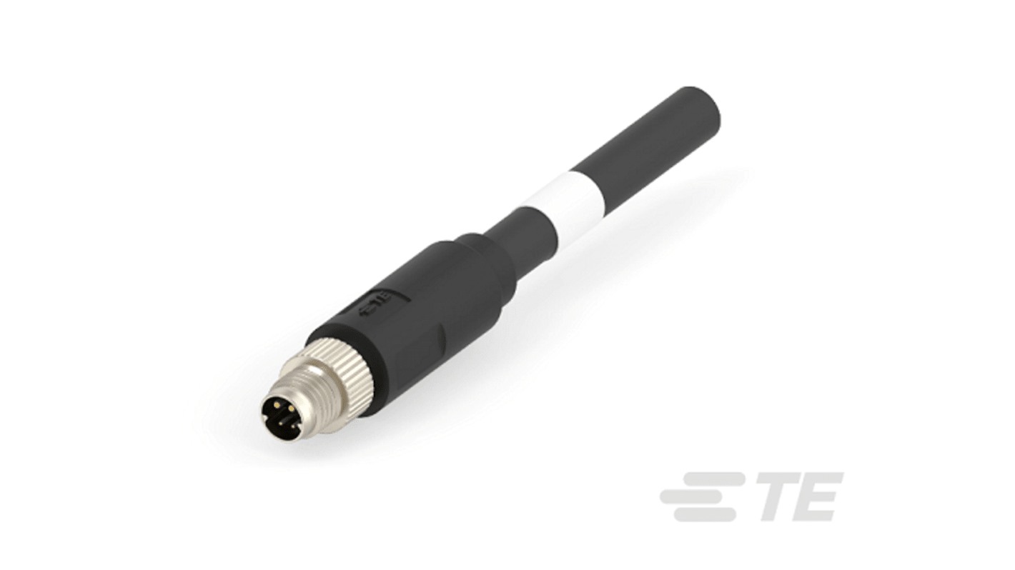 TE Connectivity Single Pair Ethernet(SPE) Ethernetkabel, 3m Patchkabel, A SPE Stecker, B offenes Ende