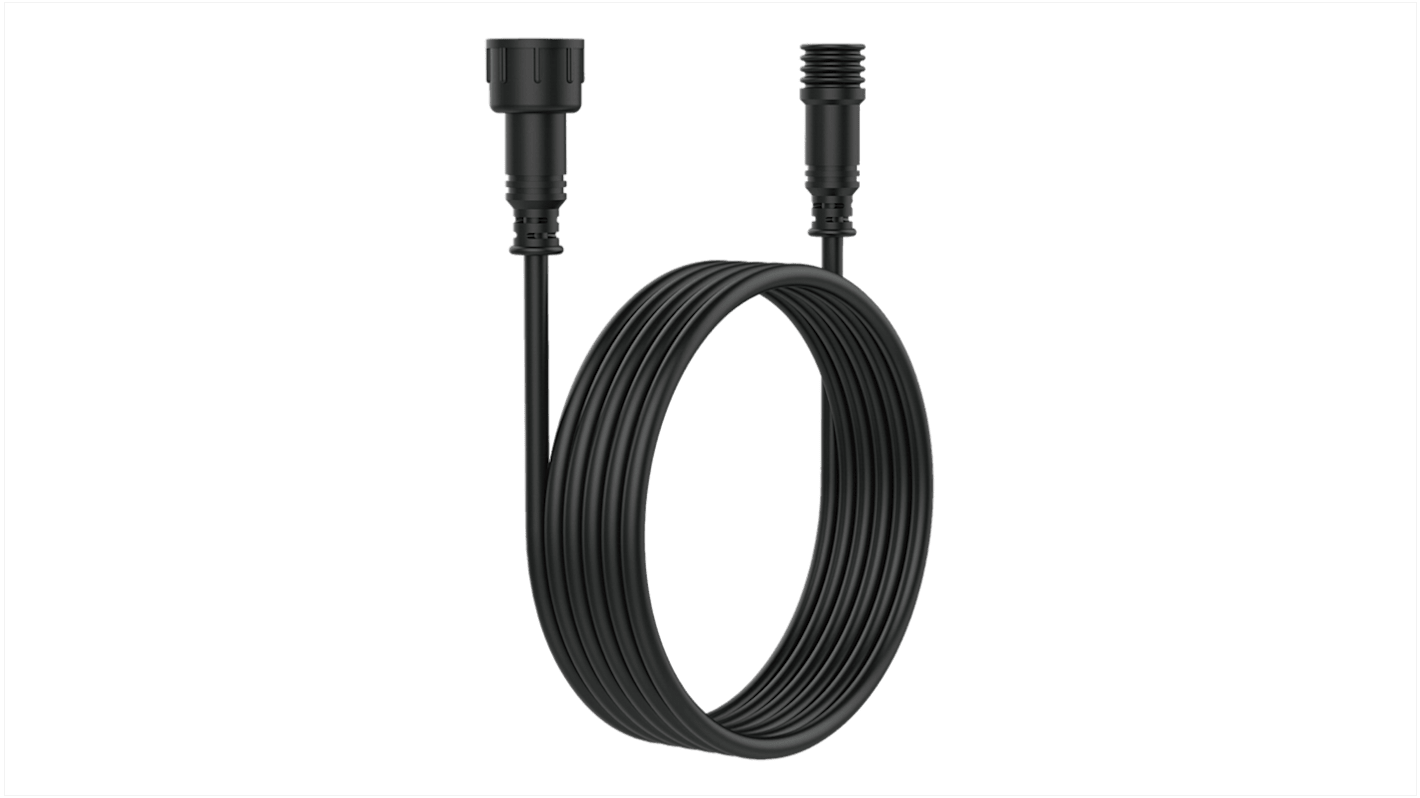 Regleta de enchufes Deltaco, long. cable 10m Negro, IP54