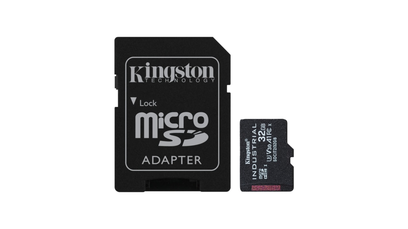 SDCIT2/32GB Kingston 32 GB Industrial MicroSDHC Micro SD Card, Class