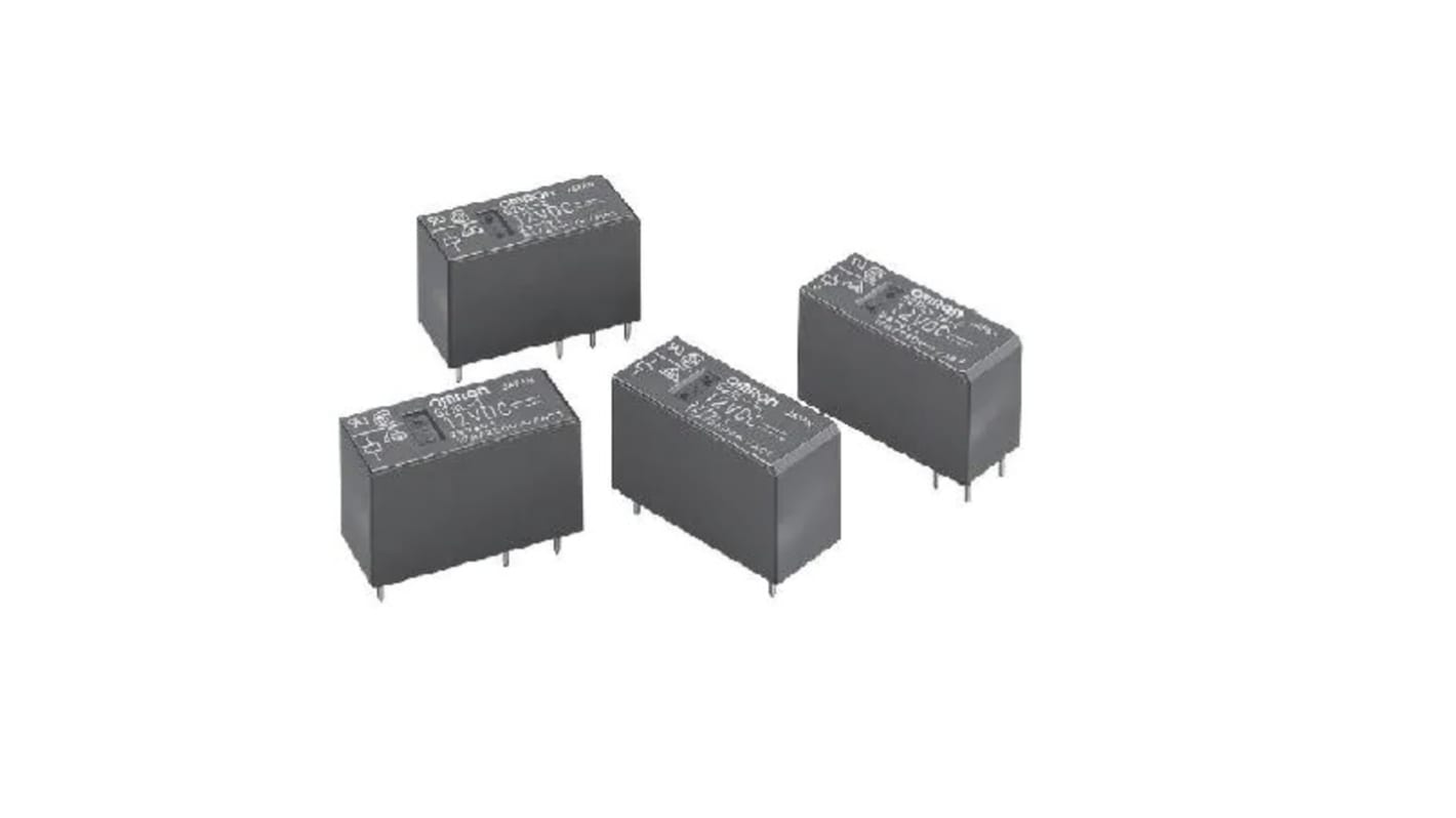 G2RL2A DC12 Omron PCB Mount Relay, 12V dc Coil, DPST RS