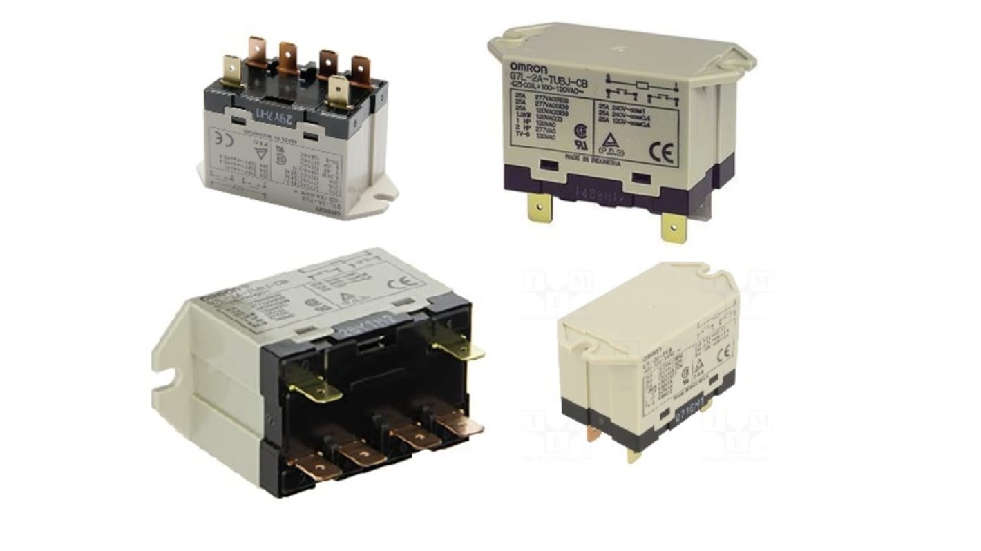 Omron PCB Mount Relay, 24V dc Coil, DPST