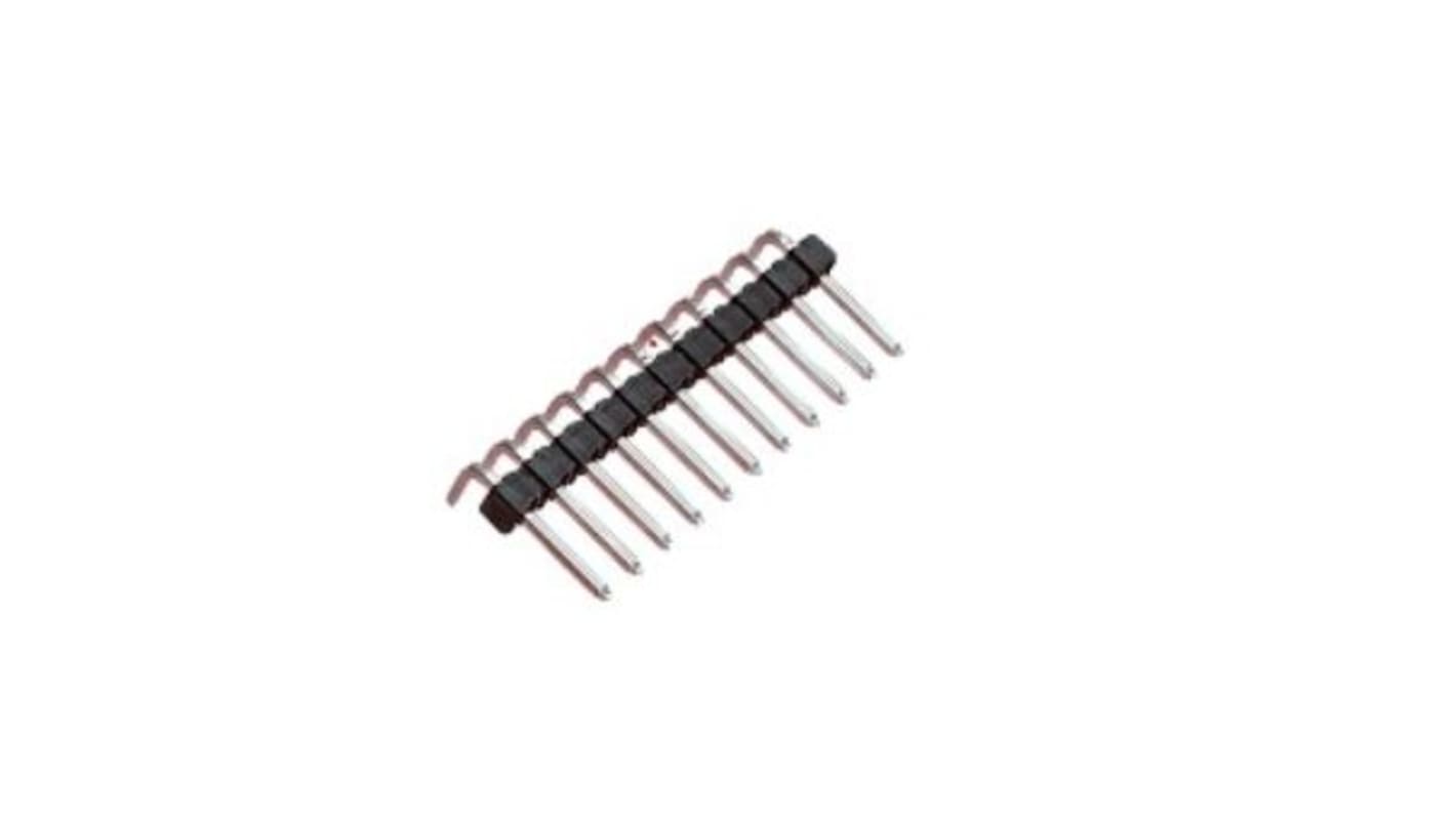 Molex KK 254 Stiftleiste gewinkelt, 6-polig / 1-reihig, Raster 2.54mm, Nicht ummantelt