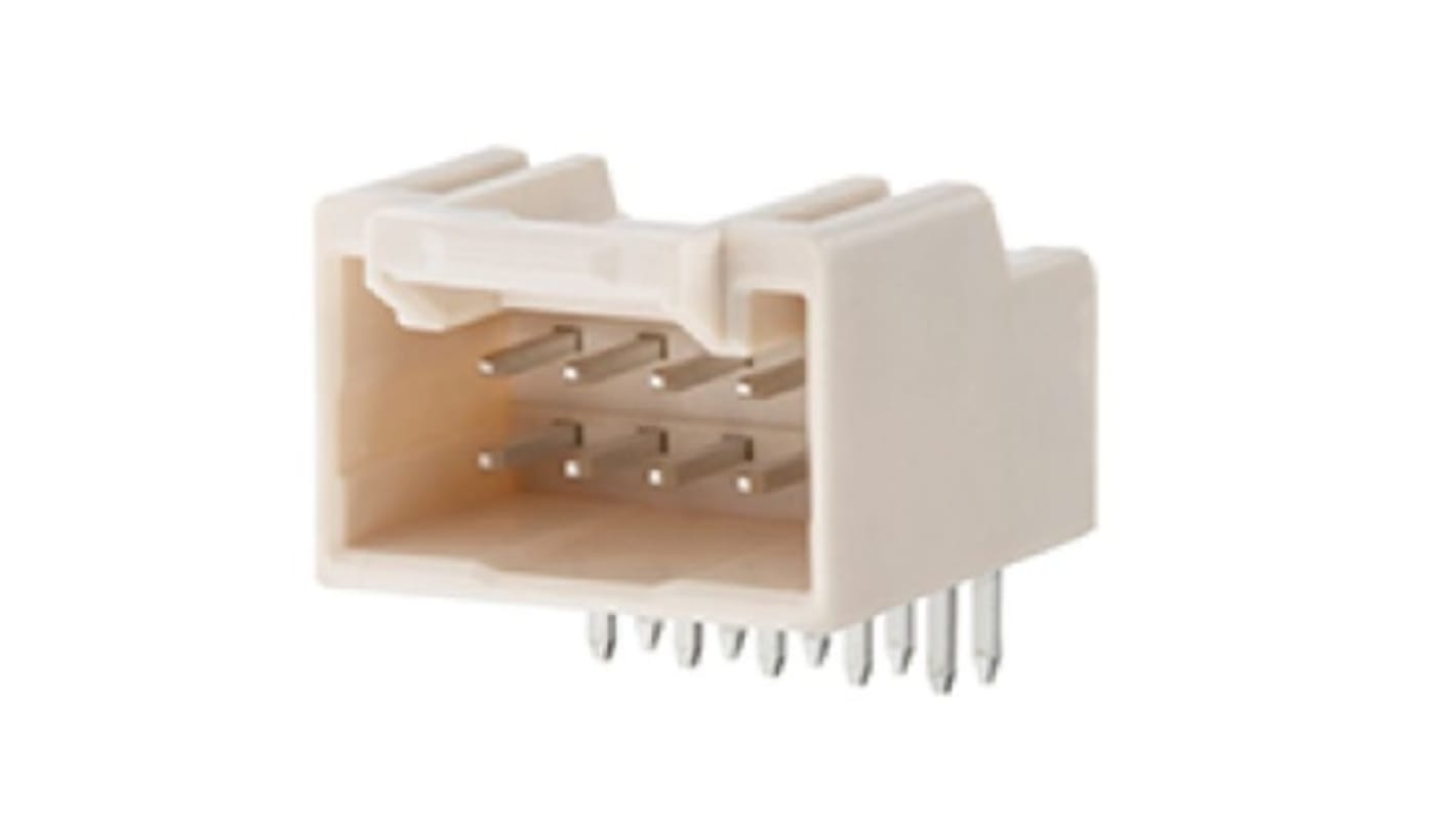 Molex iGrid Leiterplatten-Stiftleiste gewinkelt, 10-polig / 2-reihig, Raster 2.0mm, Ummantelt