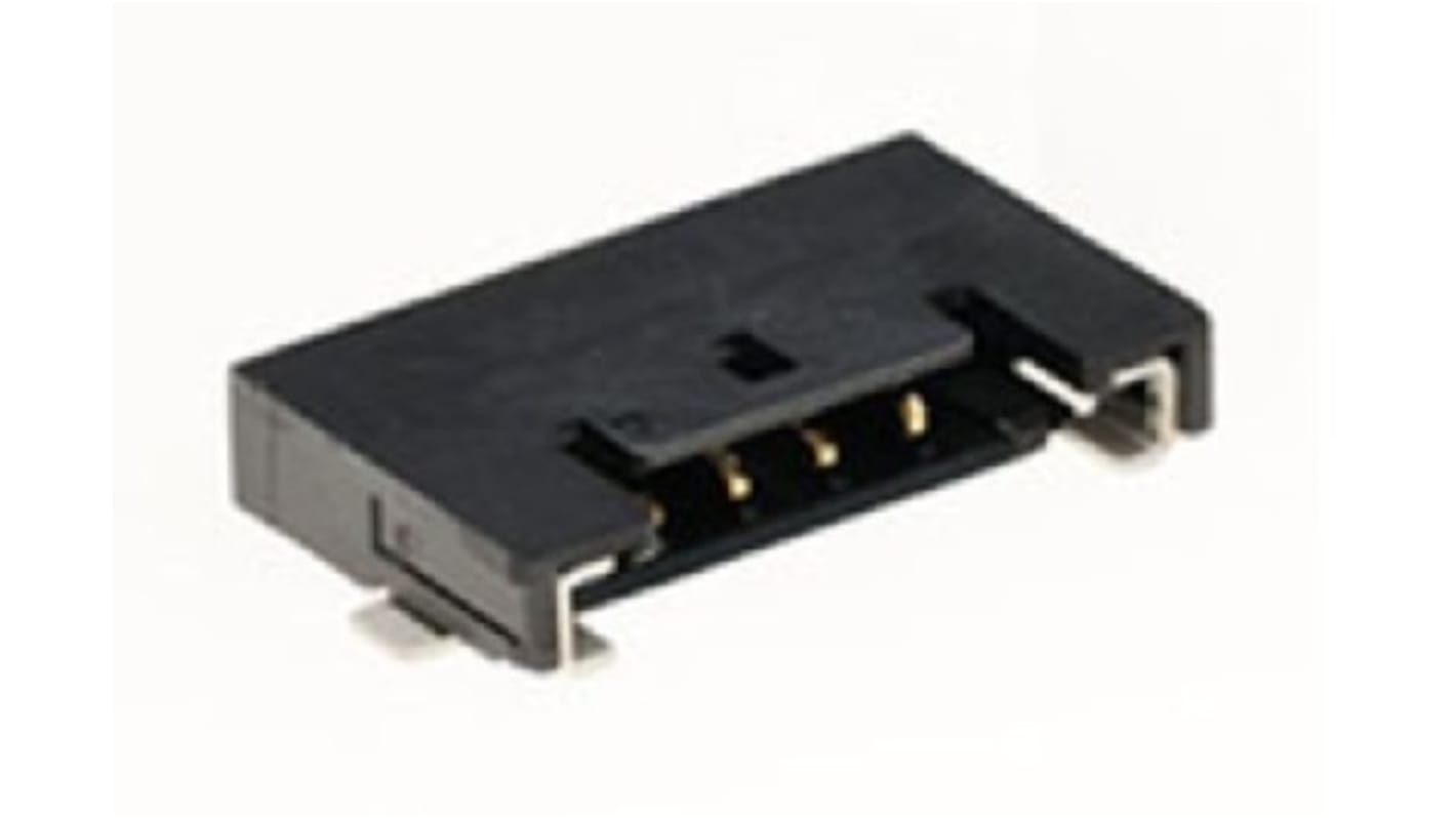 Molex Pico-Lock Series Right Angle Surface Mount PCB Header, 2 Contact(s), 1.0mm Pitch, 1 Row(s), Shrouded