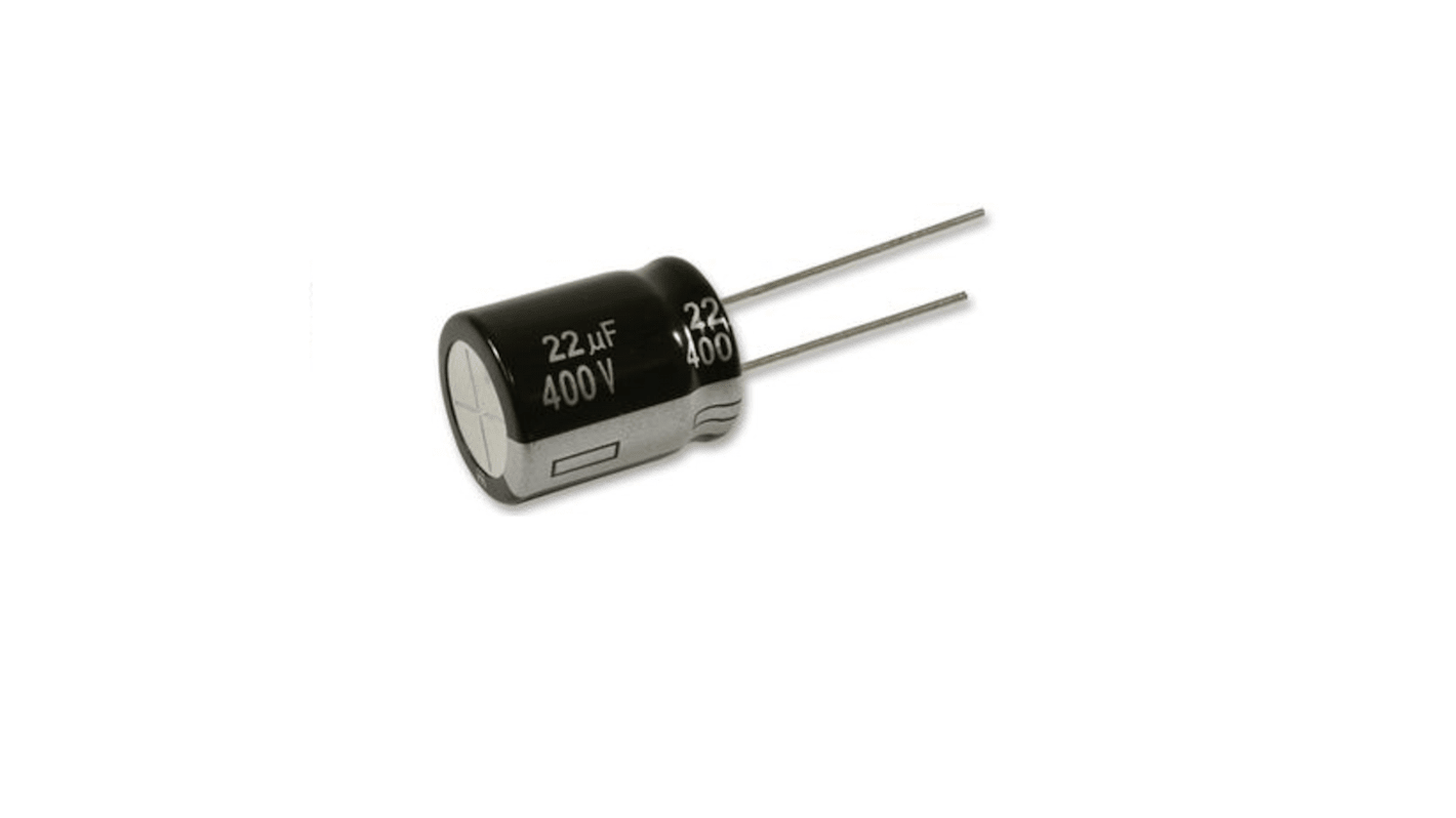 Nichicon 47μF Aluminium Electrolytic Capacitor 400V dc, Radial, Through Hole - UCS2G470MHD6TN