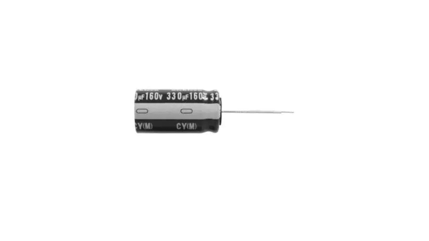 Nichicon 100μF Aluminium Electrolytic Capacitor 400V dc, Radial, Through Hole - UCY2G101MHD