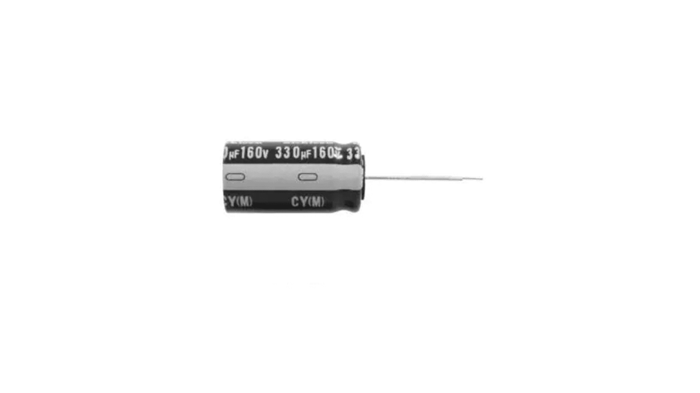 Nichicon 220μF Aluminium Electrolytic Capacitor 350V dc, Radial, Through Hole - UCY2V221MHD