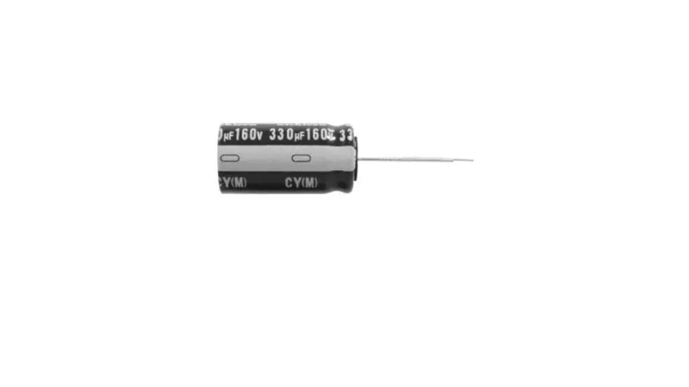 Nichicon 220μF Aluminium Electrolytic Capacitor 35V dc, Radial, Through Hole - UHE1V221MPD1TD