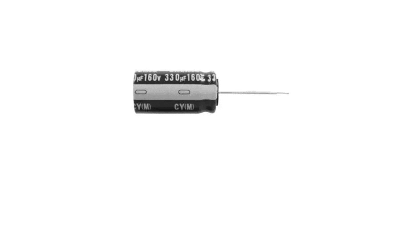 Nichicon 220μF Aluminium Electrolytic Capacitor 35V dc, Radial, Through Hole - UHE1V221MPD6TD