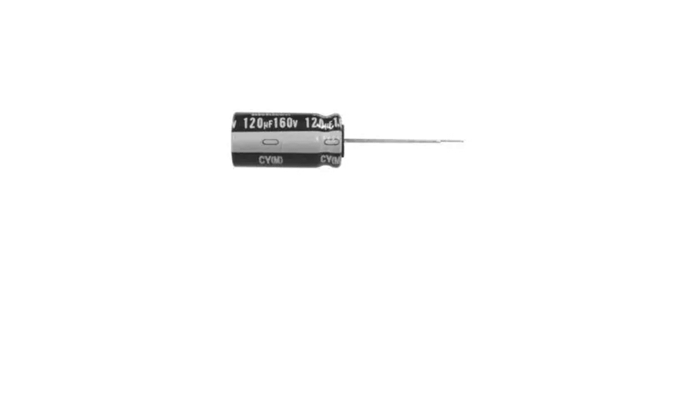 Nichicon UPM, THT Aluminium-Elektrolyt Kondensator 100μF / 50V dc, Ø 18mm, bis 105°C