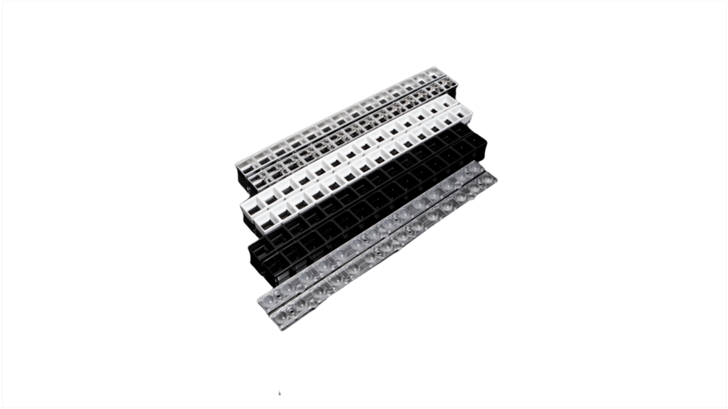 Lentille pour LED, Ledil, 14 voies Blanc Méthacrylate de polyméthyle (PMMA) Linéaire, DAISY-MINI