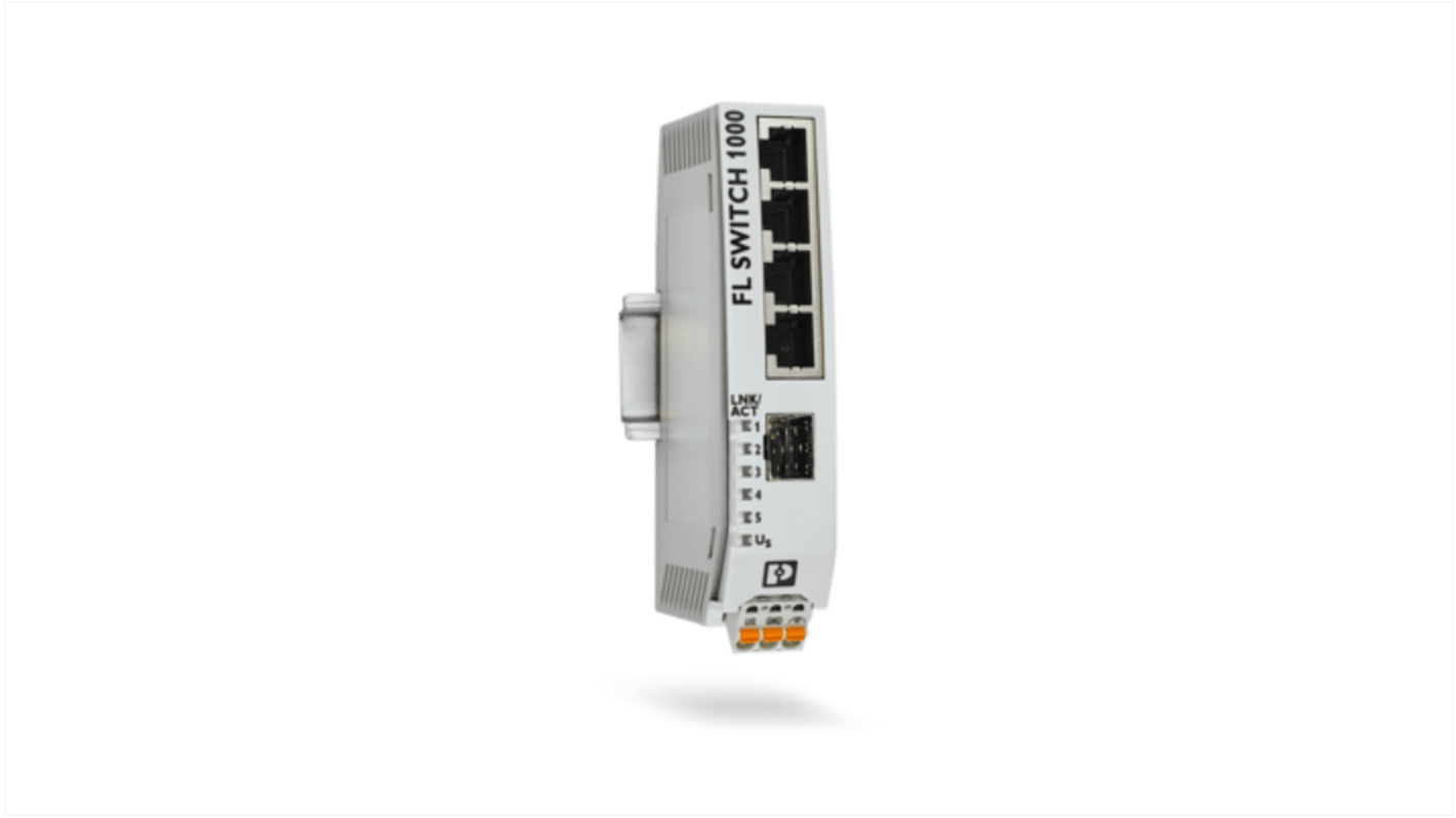 Phoenix Contact Ethernet-Switch, 4 x RJ45 / 10/100/1000Mbit/s, bis 100m, 24V dc