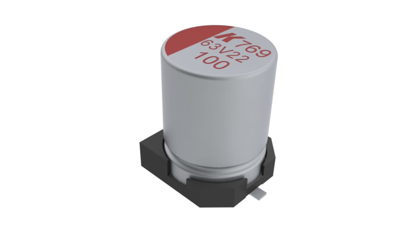 KEMET 82μF Surface Mount Polymer Capacitor, 50V