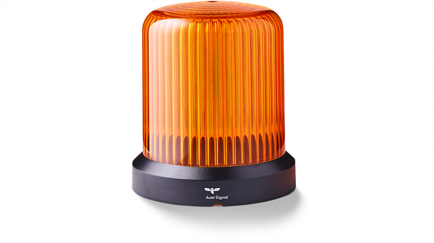 AUER Signal RDC Series Amber Steady Beacon, 48 V ac/dc, Horizontal, Tube Mounting, Vertical, Wall Mounting, LED Bulb,