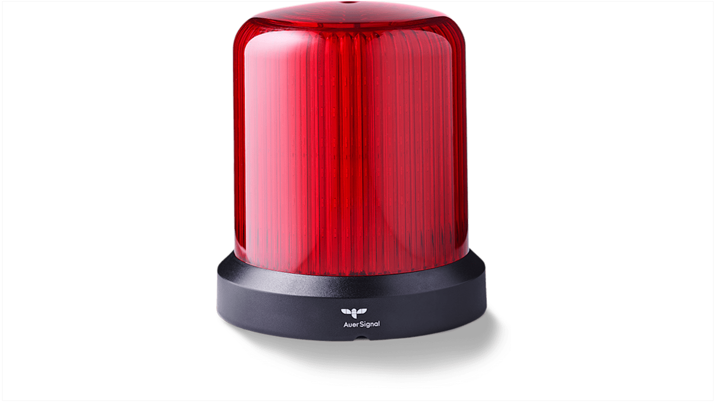 AUER Signal RDM Series Red Dimming, Flashing, Pulsating, Rotating, Steady, Strobe Beacon, 24 V ac/dc, Horizontal, Tube