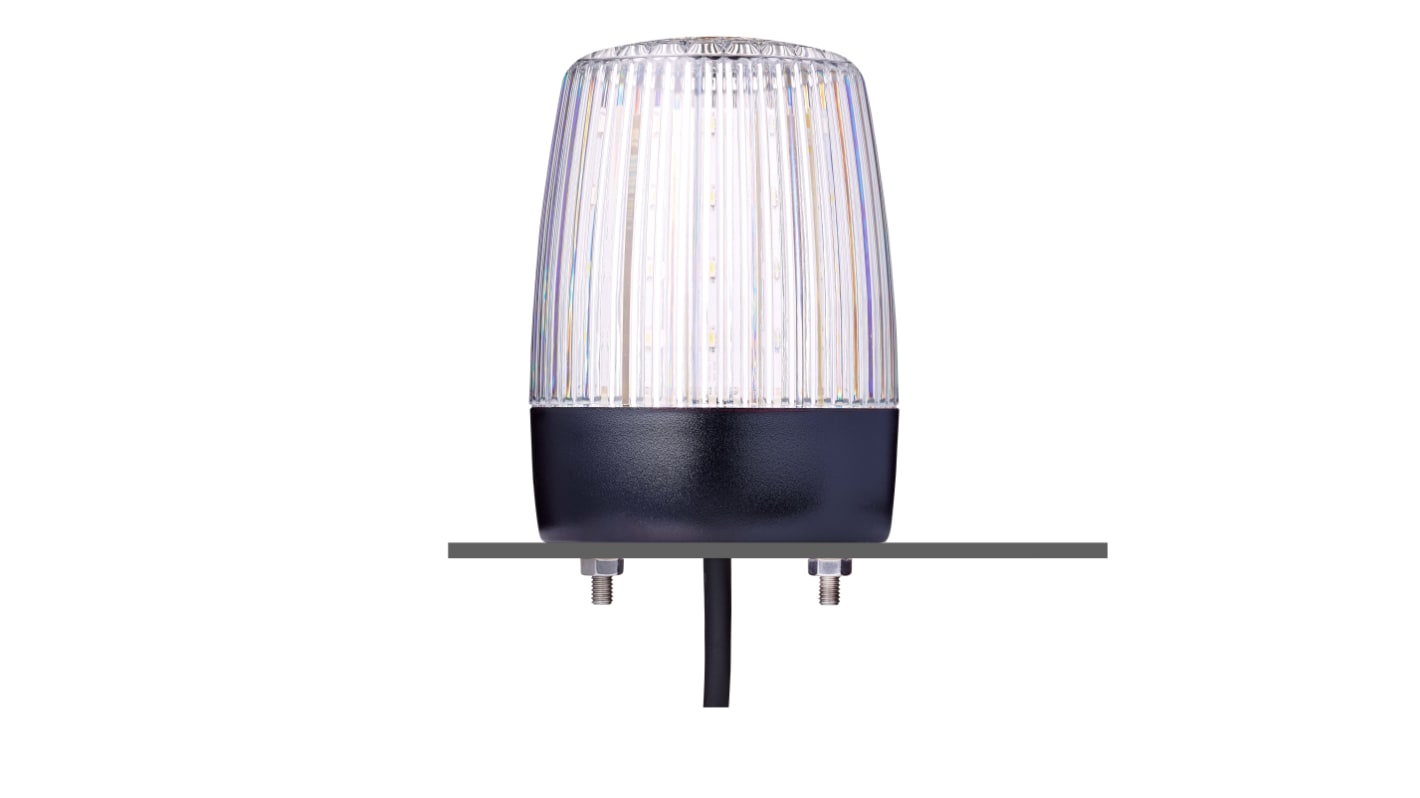 AUER Signal PCH Series Clear Multiple Effect Beacon, 230/240 V, Horizontal, Tube Mounting, Vertical, LED Bulb, IP67,