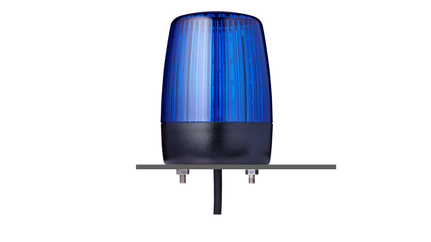 AUER Signal PCH Series Blue Multiple Effect Beacon, 230/240 V, Horizontal, Tube Mounting, Vertical, LED Bulb, IP67, IP69