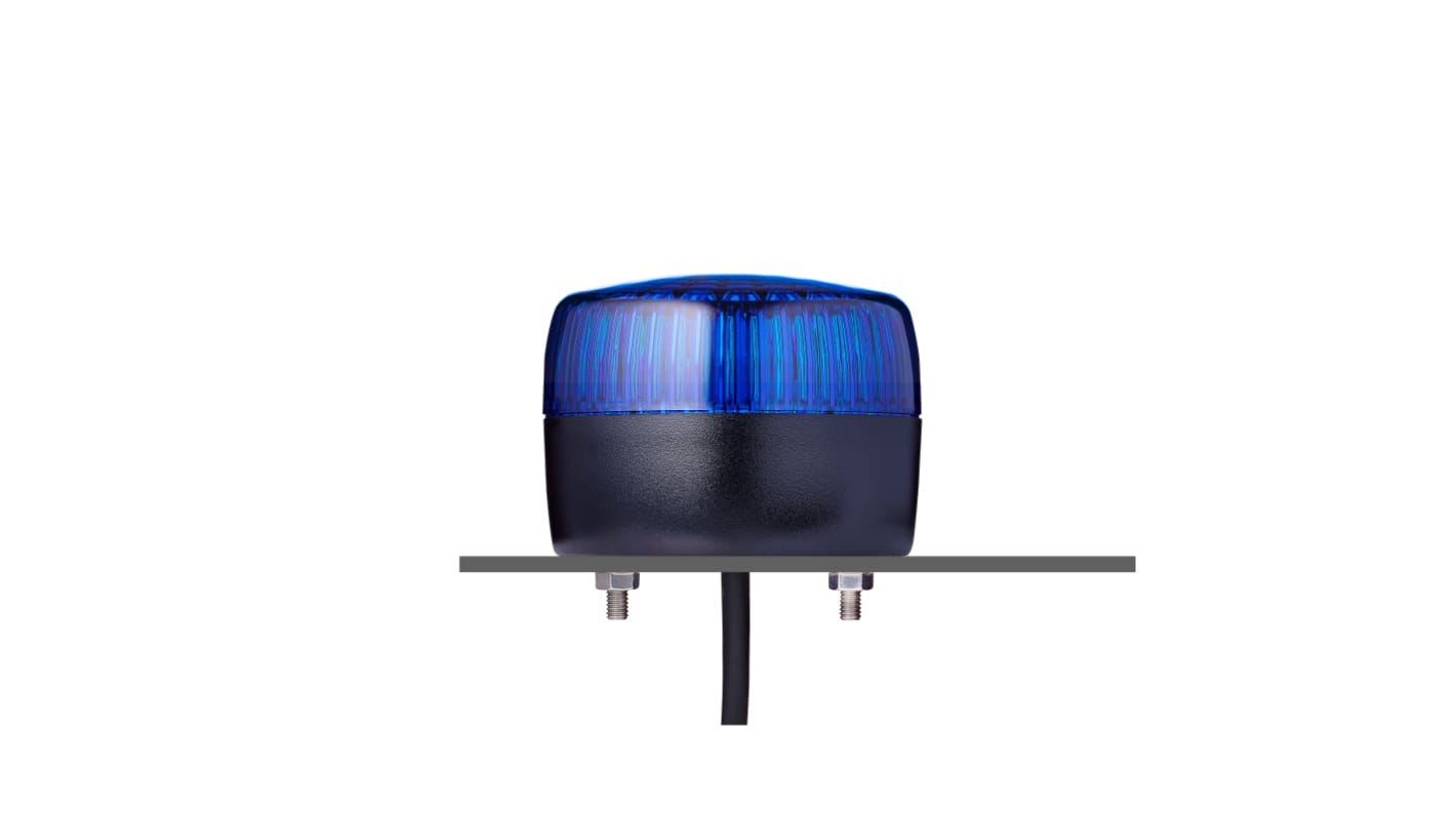 AUER Signal PCL Series Blue Multiple Effect Beacon, 230/240 V, Horizontal, Tube Mounting, Vertical, LED Bulb, IP67, IP69