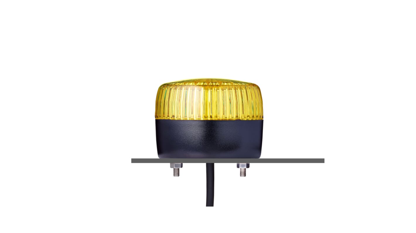 Indicador luminoso AUER Signal serie PCL, efecto Intermitente, Constante, LED, Amarillo, alim. 230/240 V